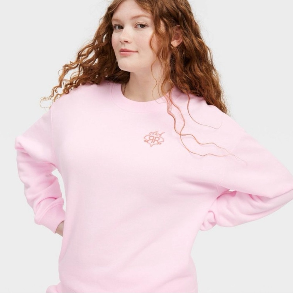 Roller Rabbit x Target Soft Pink Crewneck Sweatshirt Size Small NWT